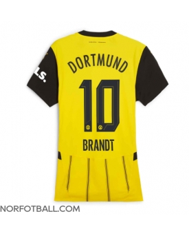 Billige Fotballdrakt Borussia Dortmund Julian Brandt #10 Replika Hjemmedrakt Dame 2024-25 Kortermet